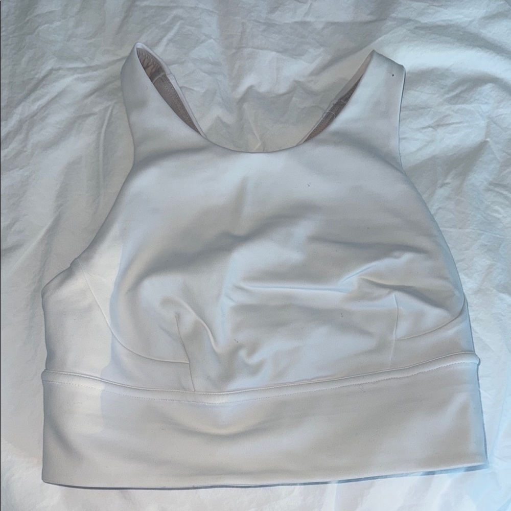 White Athletic lululemon Crop Top